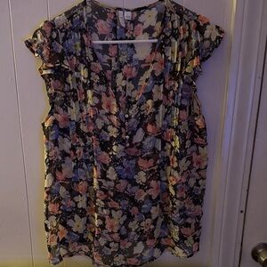 Elle Multicolor Floral Blouse